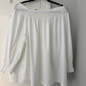 JJill white off shoulder top